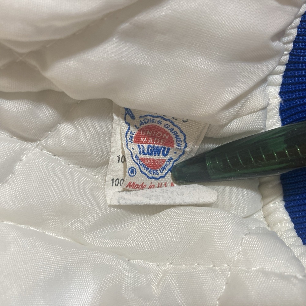 FELCO LOS ANGELES DODGERS BOMBER STYLE Pinstripe JACKET VINTAGE USA 80s Medium - Picture 7 of 16